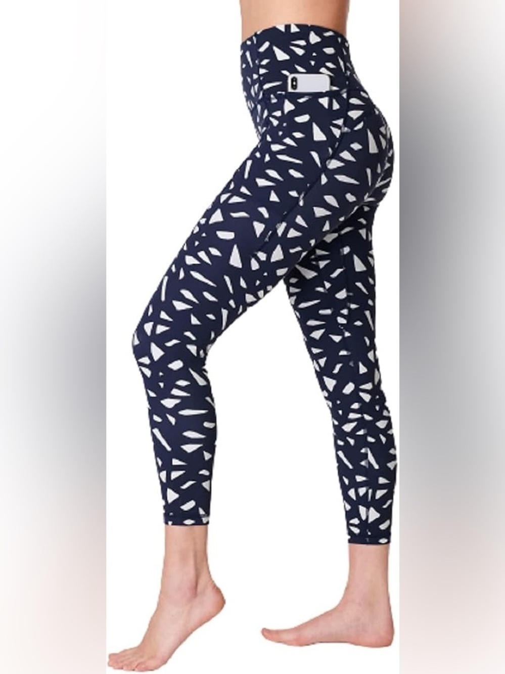 Sweaty Betty Super Soft 7/8 Yoga Leggings Navy Print Size 4